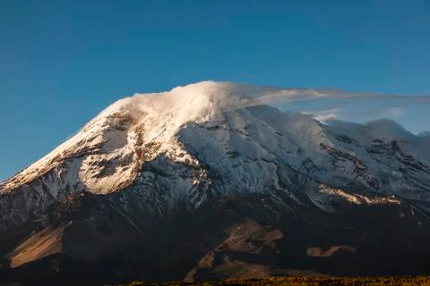 Chimborazo at sunset Stock Photos