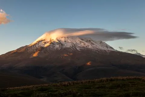 Chimborazo at sunset Stock Photos