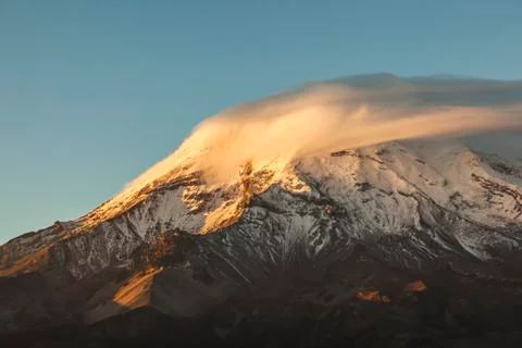 Chimborazo at sunset Stock Photos