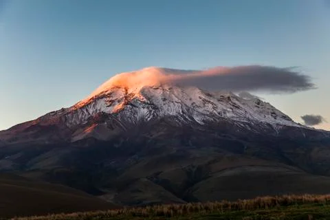 Chimborazo at sunset Stock Photos