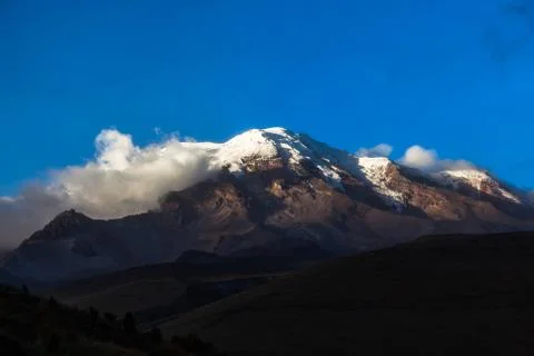 Chimborazo at sunset Stock Photos