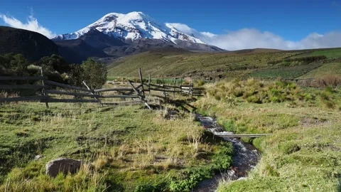 Chimborazo Volcano in Ecuador Stock Footage 95563609