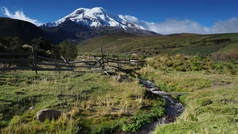 Chimborazo Volcano in Ecuador Stock Footage 95564224