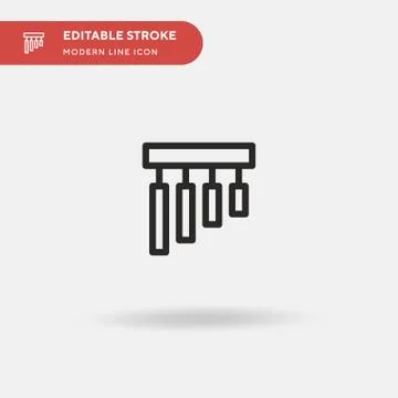 Chime Simple vector icon. Illustration symbol design template for web mobile  Stock Illustration