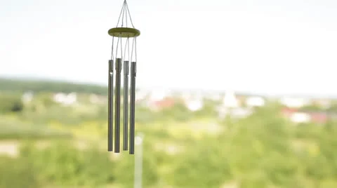 Chime in wind Stock Footage 26647394