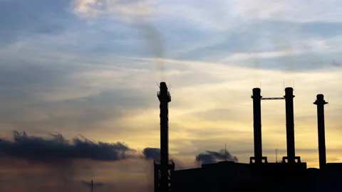 Chimeney smoke Stock Footage 140270349