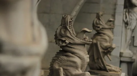 Chimera statue Stock Footage 48844411