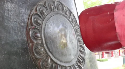Chimes in temple, HD video Stock Footage 53850310
