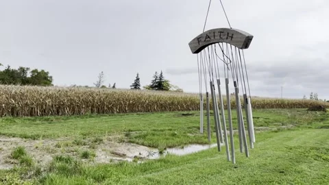 Chimes in the wind Stock Footage 163752772