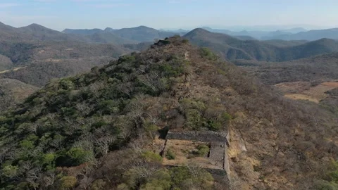 Chimililacatlan, Drone View 4K of Full Site, Morelos, Mexico Stock Footage 225526752
