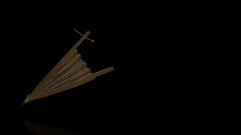 Chimney Bellows turns on itself - loop animation Stock Footage 253344513