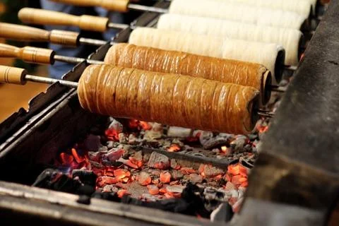 Chimney Cake 01 Stock Photos