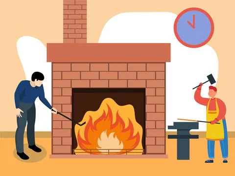 Chimney Concept Illustration Stock Illustration