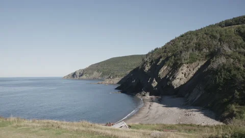 Chimney Corner Beach, Cape Breton, Nova Scotia, Canada Stock Footage 230993273