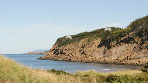 Chimney Corner Beach, Cape Breton, Nova Scotia, Canada Stock Footage 231252987