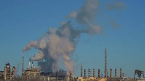Chimney emitting into the atmosphere 스톡 동영상 35579572
