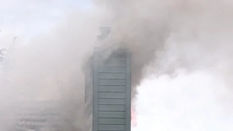 CHIMNEY ON FIRE Stock Footage 247342610