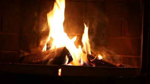 Chimney / fireplace / open fire Stock Footage 69992353