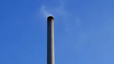 From the chimney goes smoke Video stock 80427052
