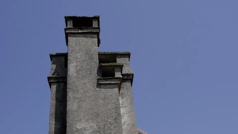 Chimney on a house 스톡 동영상 328362608