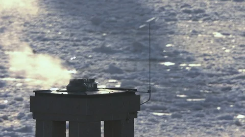 Chimney ice Video stock 128059250