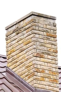 Chimney isolated Stock Photos