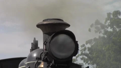 Chimney of the locomotive 스톡 동영상 40447714