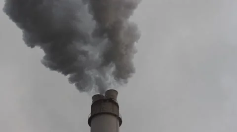 Chimney with many smoke Stock Footage 45041070