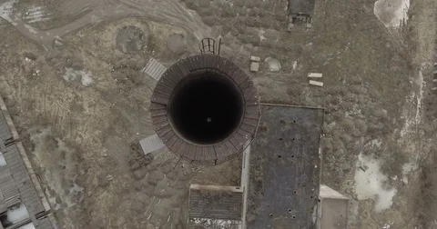 Chimney Of An Old Factory Stock-Footage 74883126