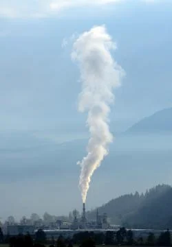 Chimney pollution Stock-Fotos