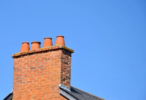 Chimney pots Stock Photos