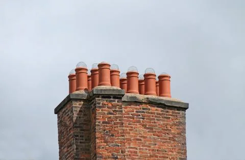 Chimney Pots. Stock Photos