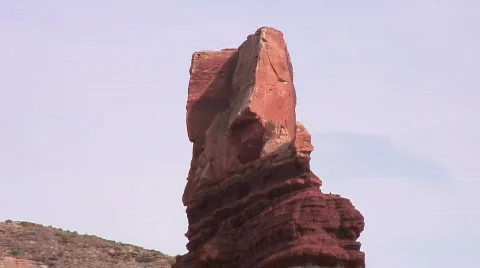 Chimney Rock, Capitol Reef NP Stock Footage