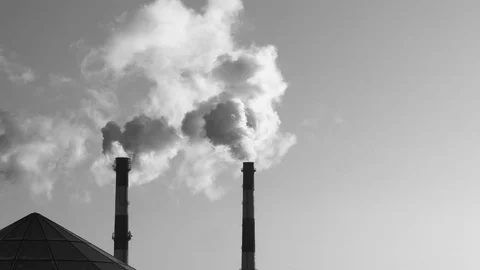 Chimney smoke background Vídeos de archivo 70519637