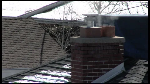 Chimney smoke Stock Footage 1182323