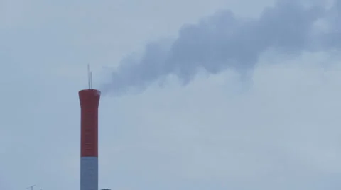 Chimney with a smoke Stock Footage 46011087