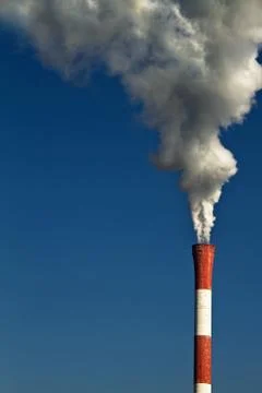 Chimney smoke Fotos Stock