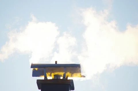 Chimney smoke Stock Photos