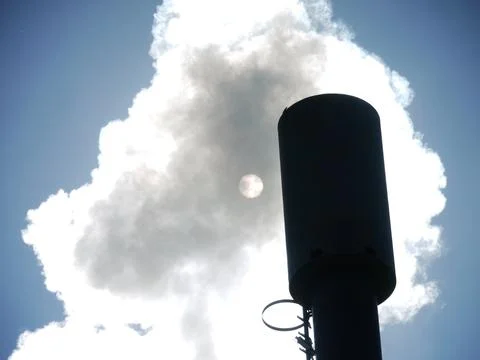 Chimney smoke Stock Photos