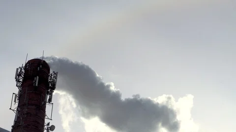 The chimney is spoiling air Stock Footage 104768284