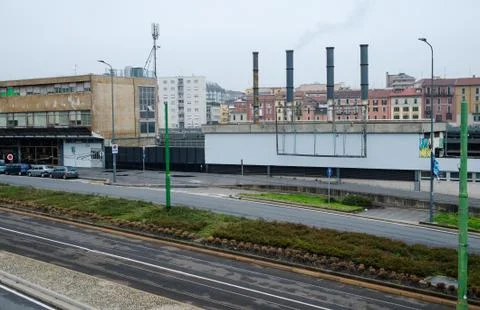 Chimney stack in Milan Foto stock