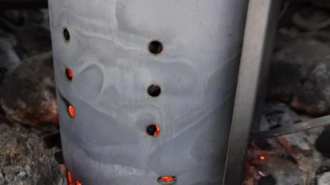 Chimney starter C0053 Stock Footage 254968046