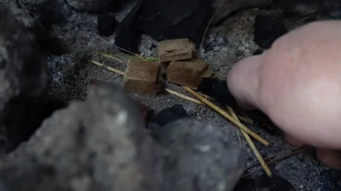 Chimney starter, ignition Stock Footage 254974747