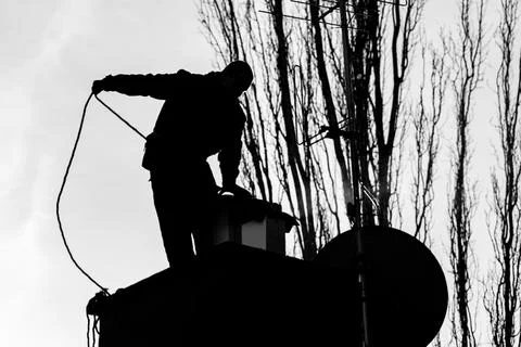 Chimney sweep Foto stock