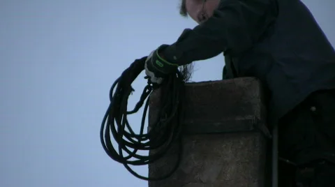 Chimney sweeper 스톡 동영상 611645