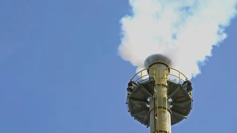 Chimney of thermal power plants. Stock Footage 81595544