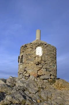 Chimney vent high on the mountain Stock Photos