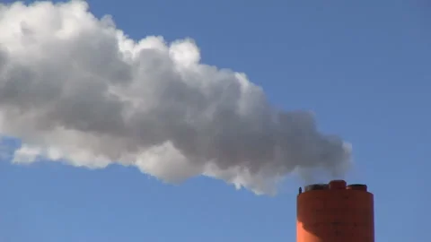 Chimneys and Smoke Stock Footage 327480326