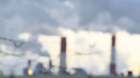 Chimneys in a big city, ecology issues, Stock Footage 70519409