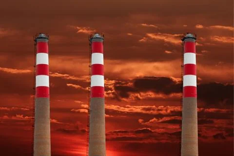 Chimneys Foto stock